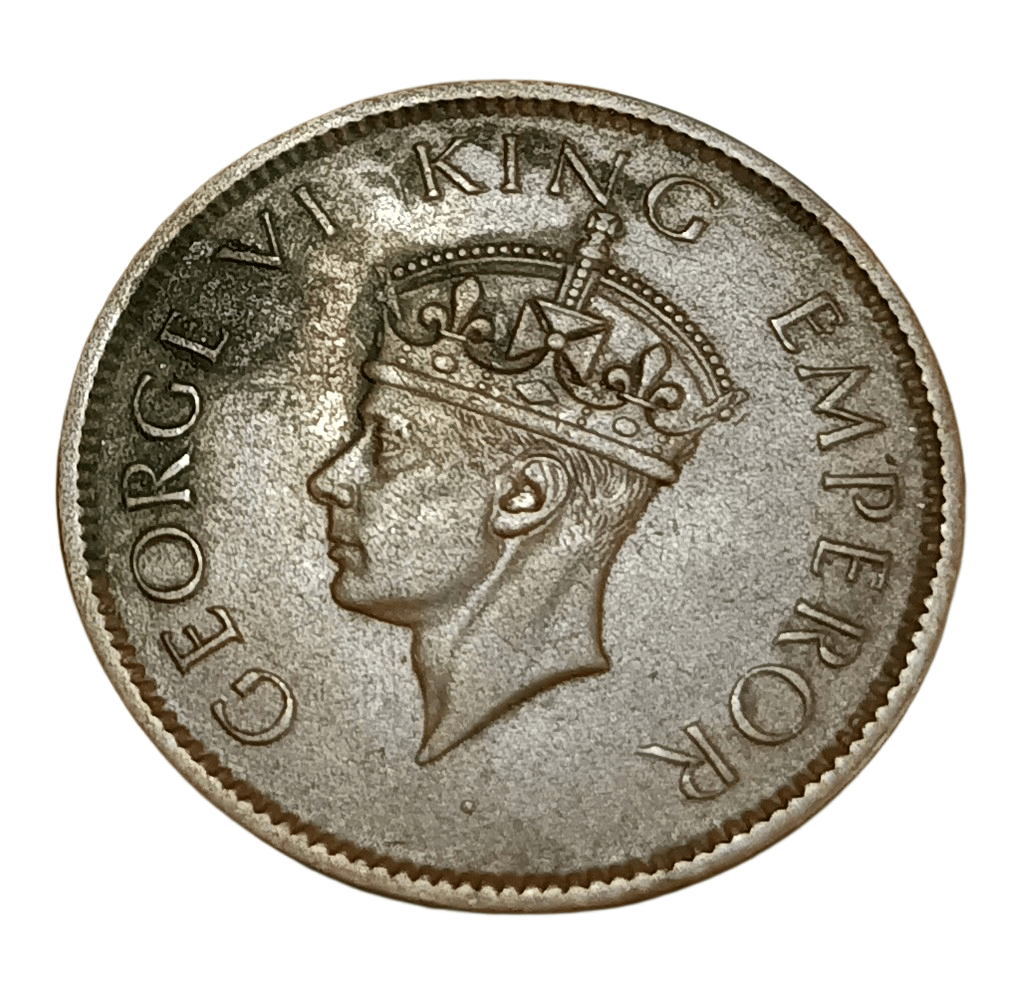 British India Copper One Quarter Anna Key Year 1941 King George-V Bombay Mint **V. Rare** High Collectable Grade.