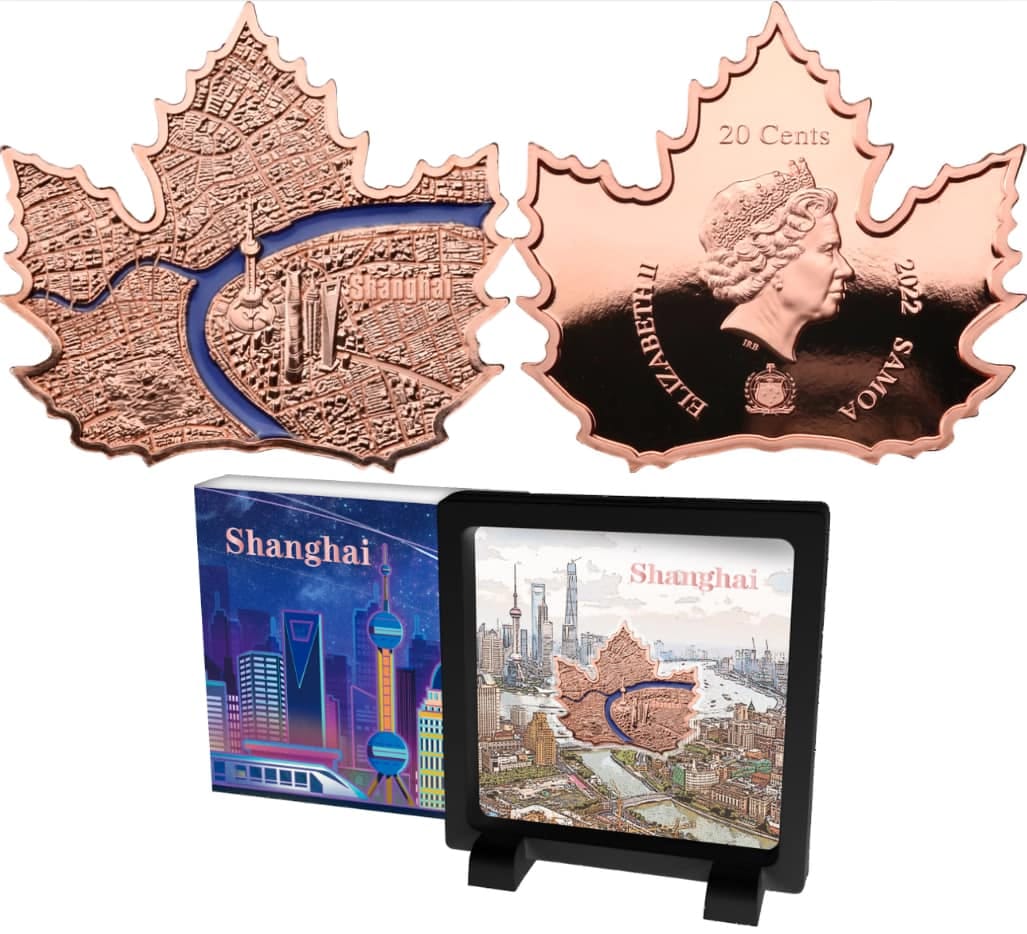 Landscape of Shanghai – 2022 Copper Proof Coin in Original Mint Pack