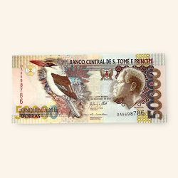 50000 Sao Tome and Principe Dobras World Banknote issued in 2013 Gem Unc Very Unique and rare ending 786