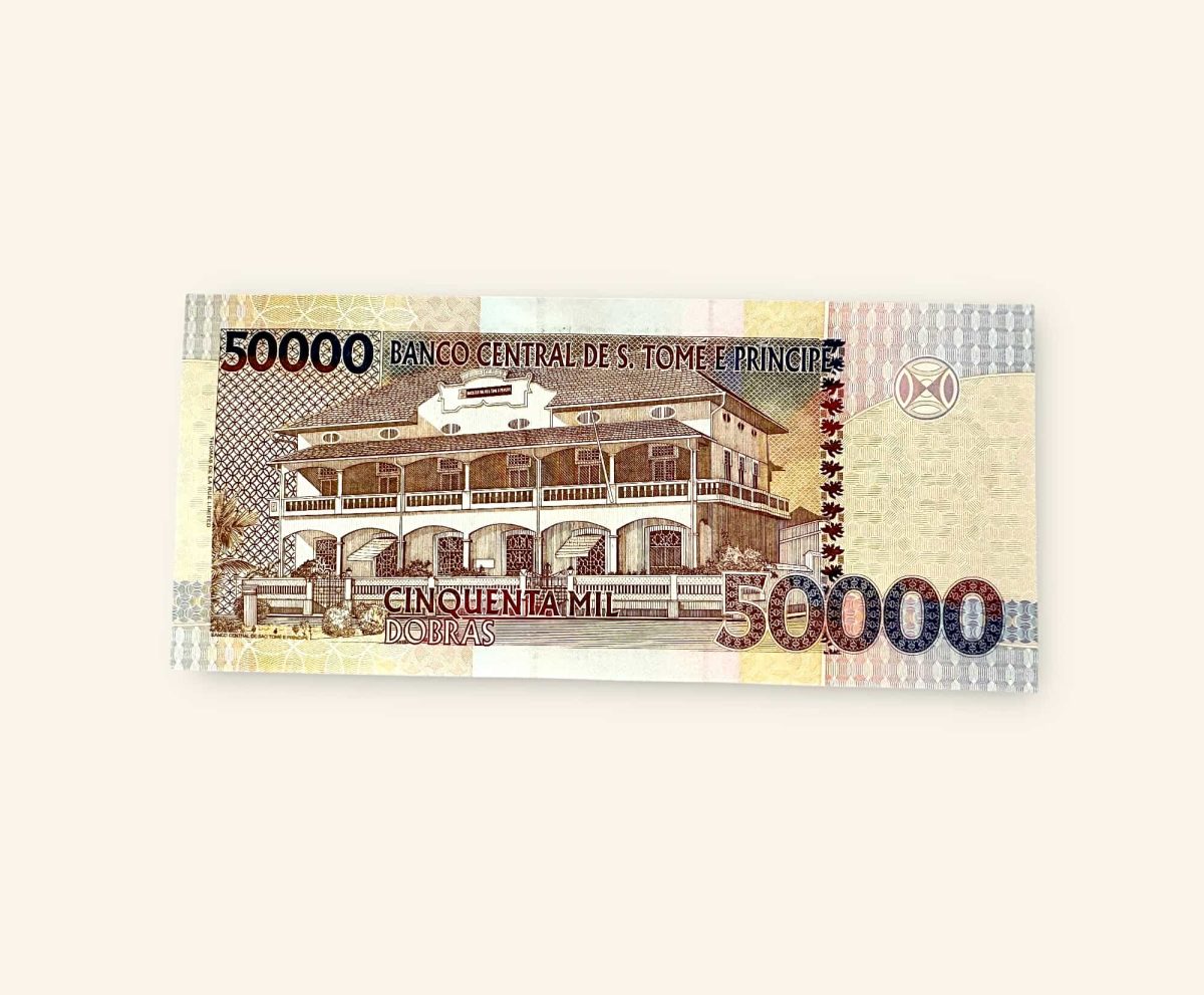 50000 Sao Tome and Principe Dobras World Banknote issued in 2013 Gem Unc Very Unique and rare ending 786