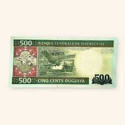 500 Ouguiya World Banknote from Mauritania Gem Unc Very Unique and rare Ending 786
