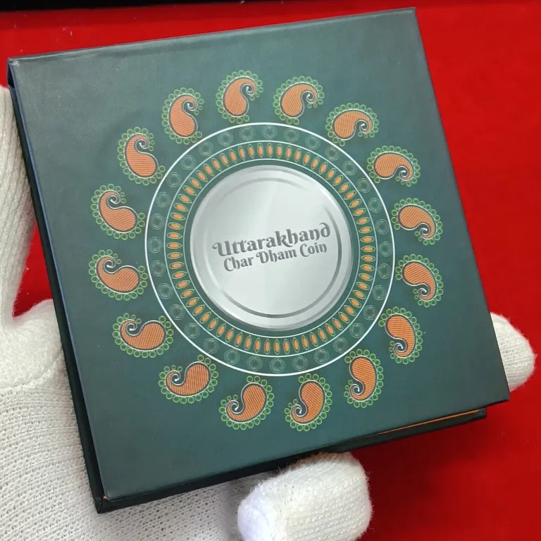 Uttarakhand Char Dham Token Set Issued Of Uttarakhand Ministry Aluminium Coin Set