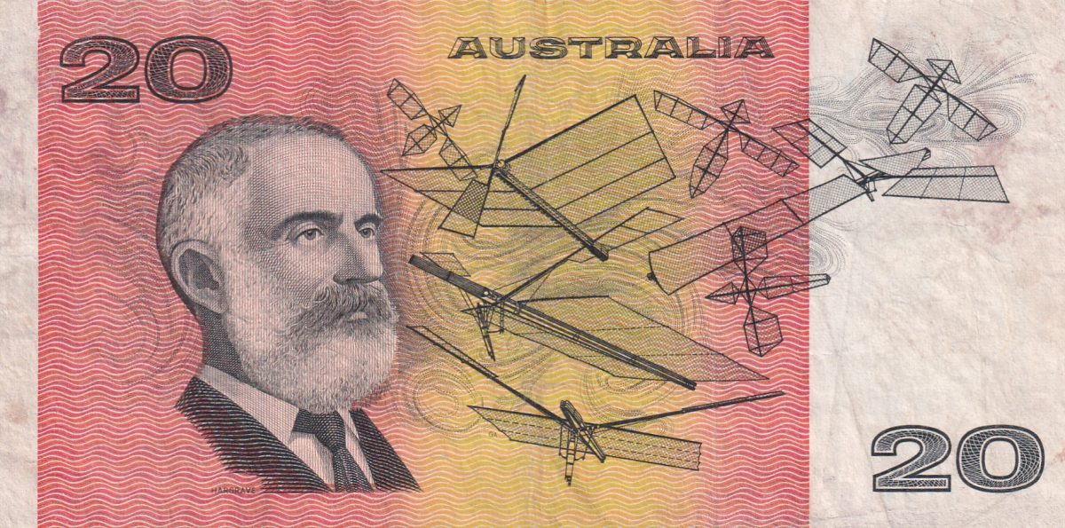 Australia 20 Dollars Very Rare Note #B-2