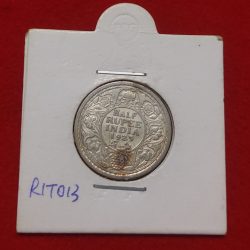 Half Rupee Silver George V 1923 Calcutta Mint