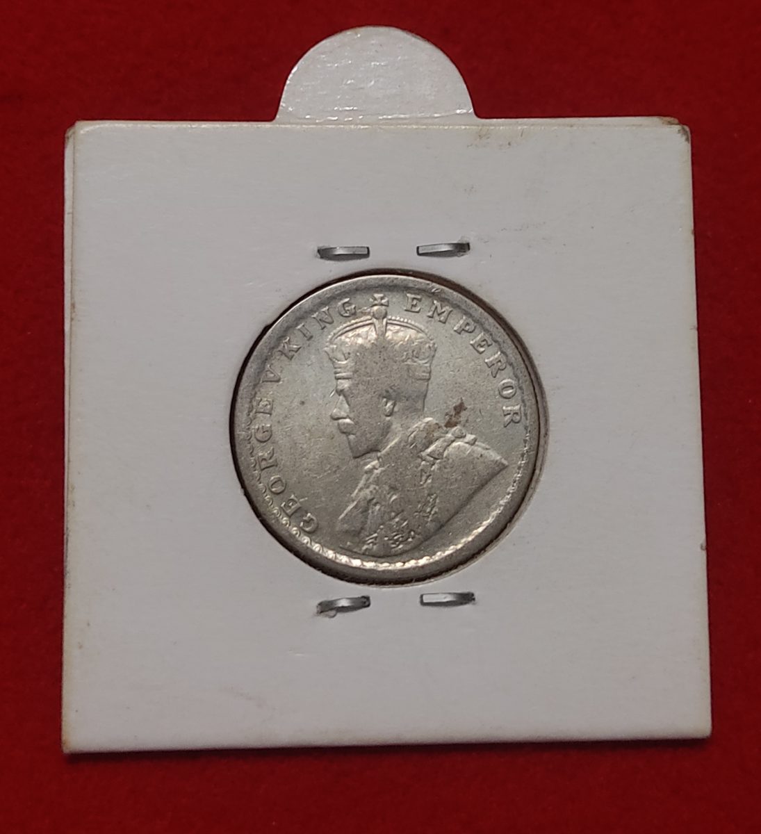 Half Rupee Silver George V 1923 Calcutta Mint