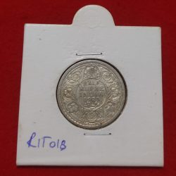 Half Rupee Silver George V 1923 Mint Calcutta
