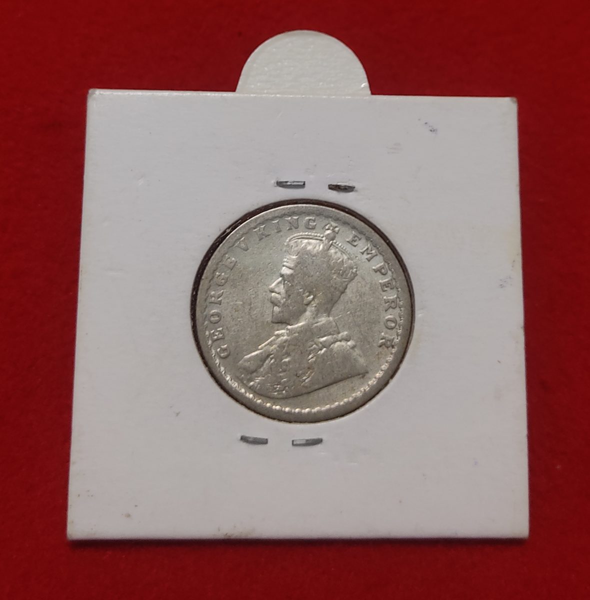 Half Rupee Silver George V 1923 Mint Calcutta