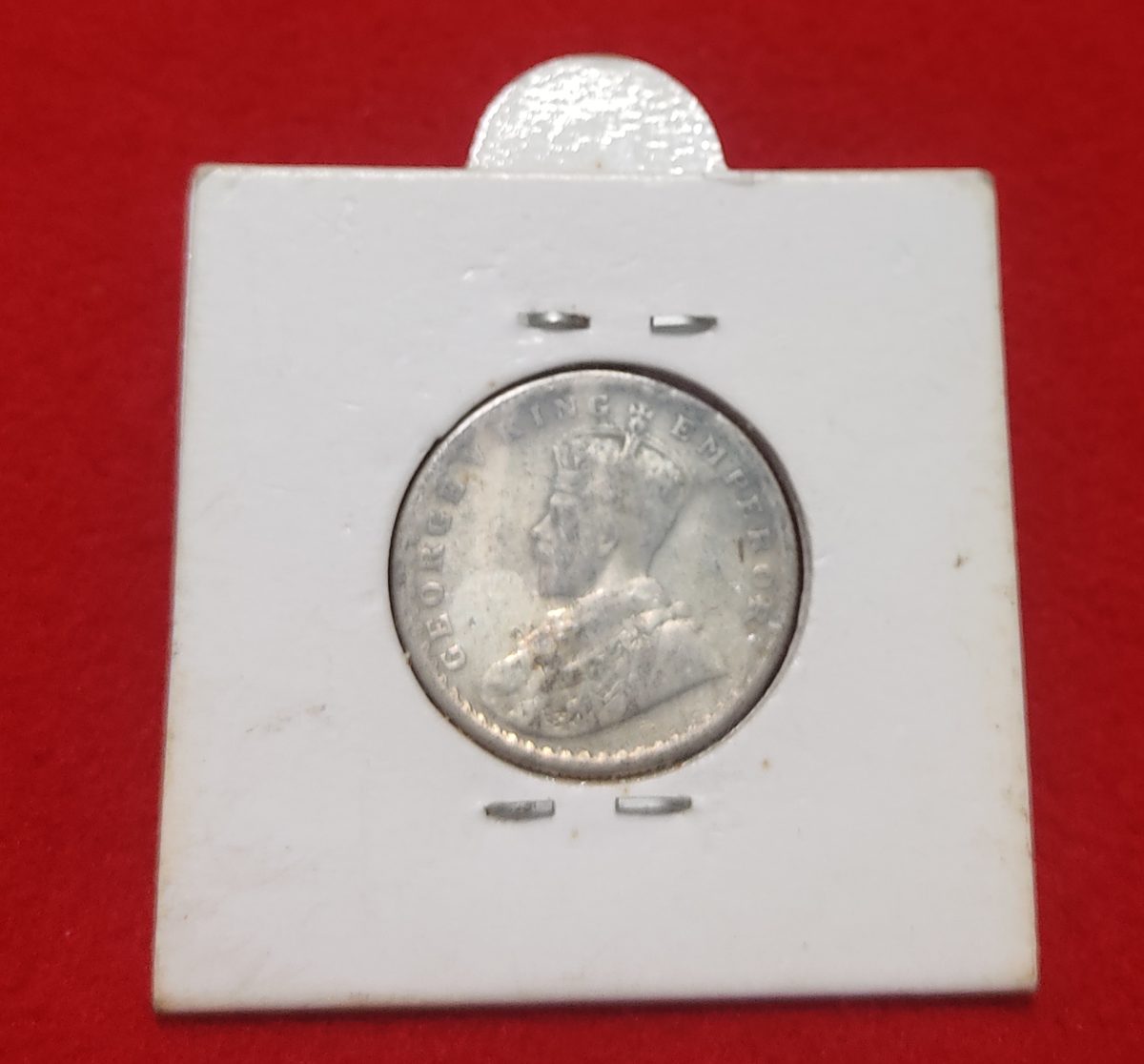 Half Rupee Silver George V 1921 Calcutta Mint