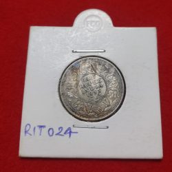 Half Rupee Silver Coin George V 1933 Calcutta Mint Good Condition