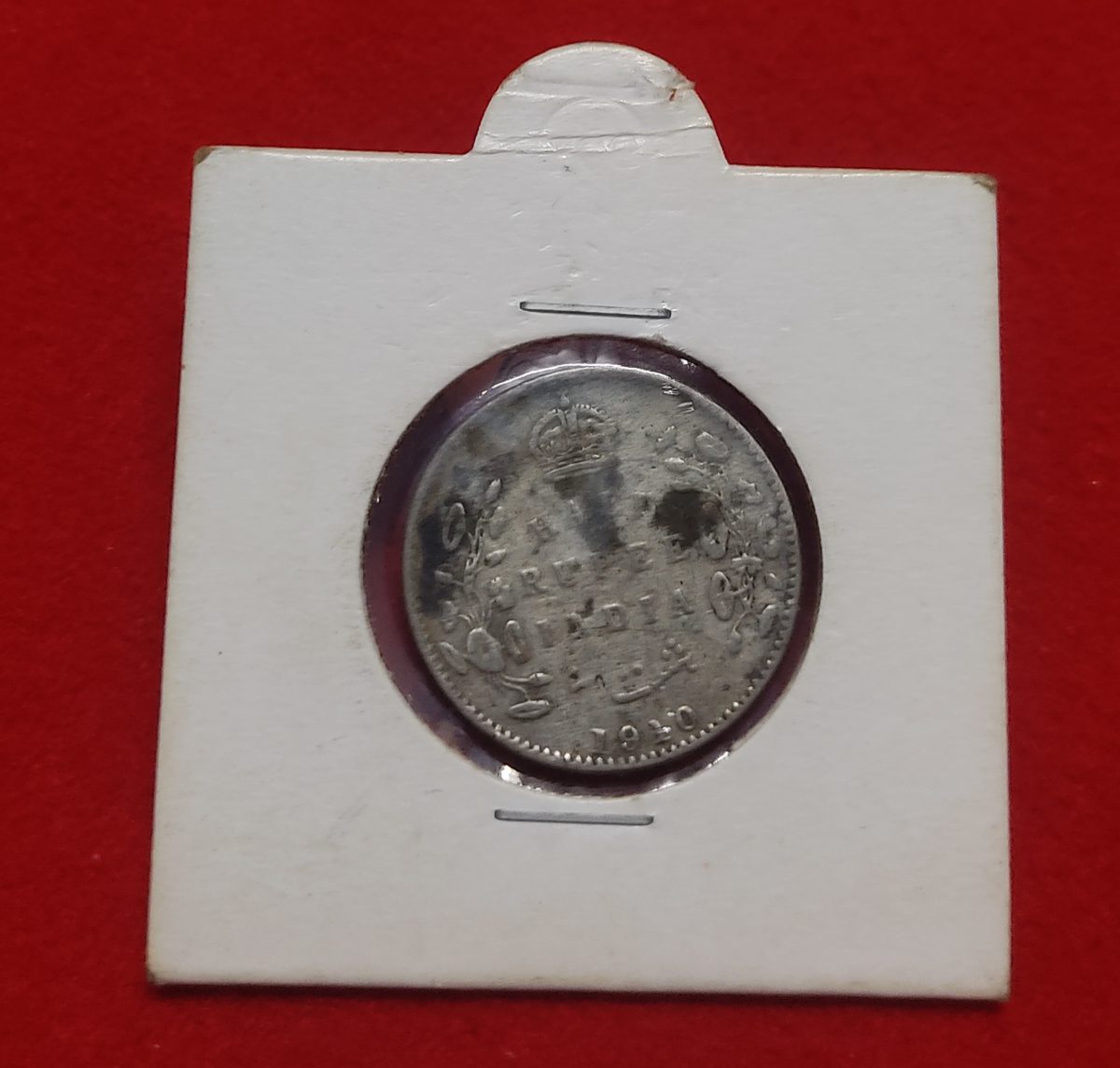 Half Rupee Silver Coin Edward VII 1910