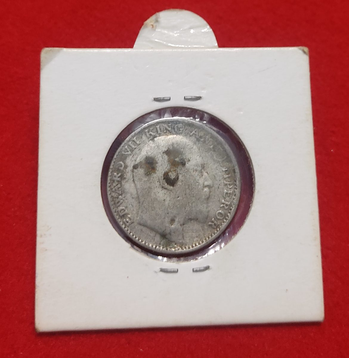 Half Rupee Silver Coin Edward VII 1910