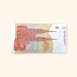 10 Serbian Dinar World Banknote issued in 2013 Gem Unc Very Unique and rare