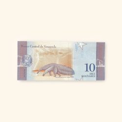 10 Venezuelan Bolivares World Banknote issued by the Banco Central de Venezuela Gem Unc Very Unique and rare