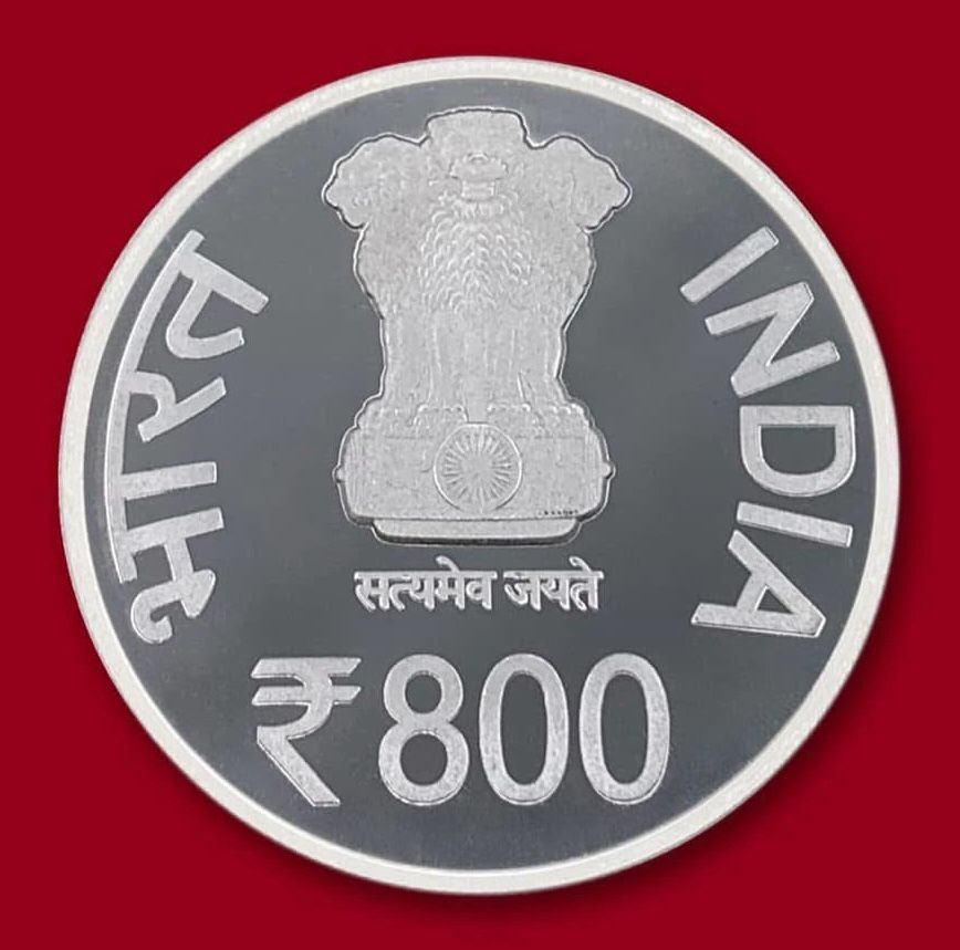 2800 Parshvanath jain bhagwan 800 Rupees proof coin wooden mint packing issue Extremely Rare set