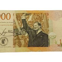 Colombia 1000 MIL Pesos "Jorge Eliecer Gaitan" Portrait Note in Collectable Grade.