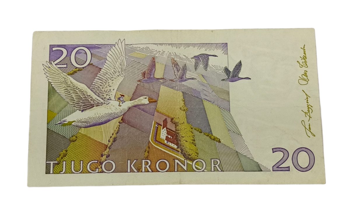 Sweden 20 Kronor Year [1997-2008] Selma Lagerlof Portrait **Scare** High Collectable Grade.
