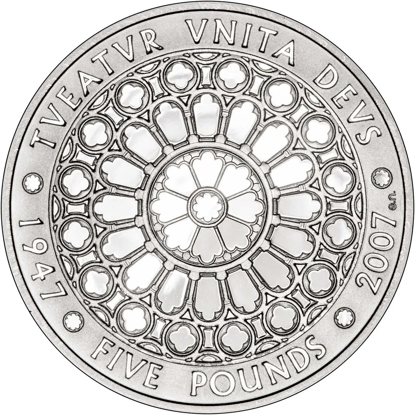 2007 Diamond Wedding Crown, Five Pounds Brilliant Special Issue Royal Mint Proof Set with Beautiful Certificate