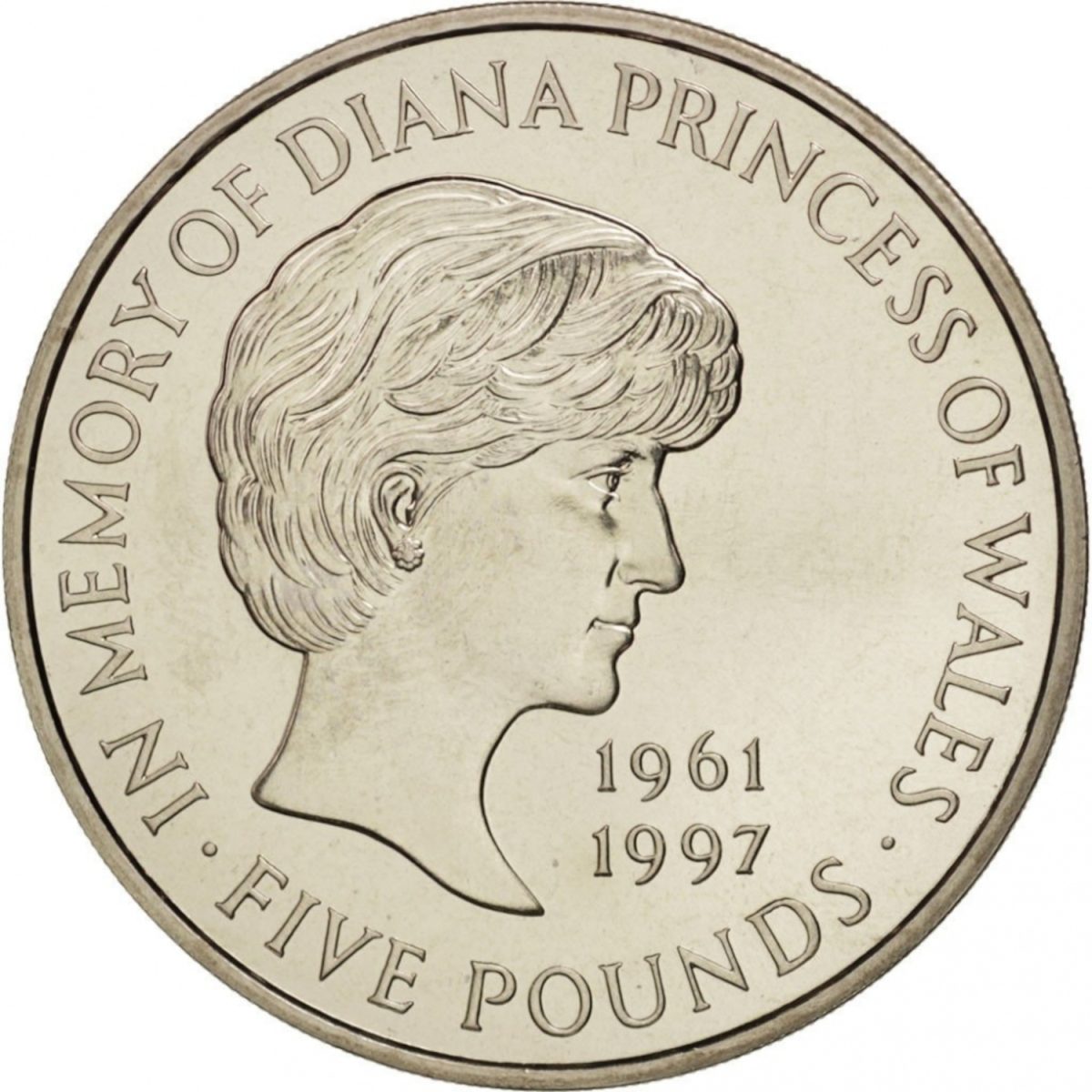 England 5 Pound 1977 Memorial Coin with Stamp Cover Royal Mint Issue PROF Set