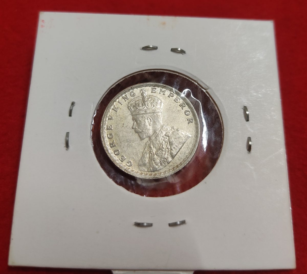 1/4 Silver Rupee 1919 George V GEM UNC Condition