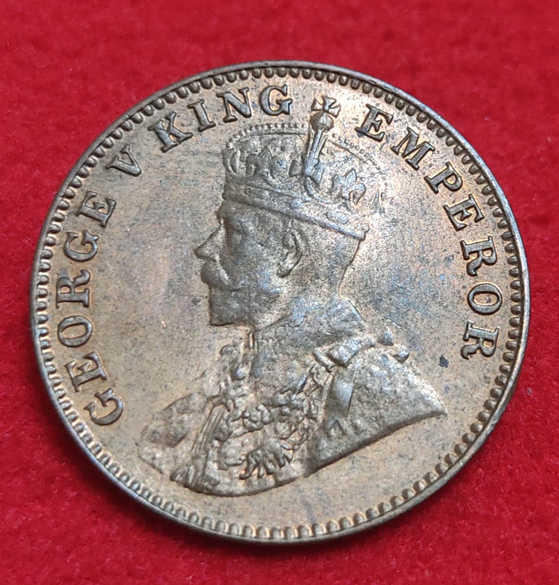 One Quarter Anna George V 1936 UNC Condition