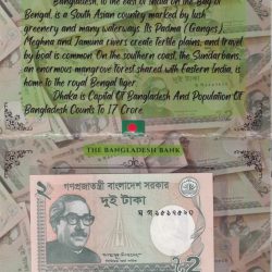 Bangladesh 2 Taka UNC Note with Beautiful Packing