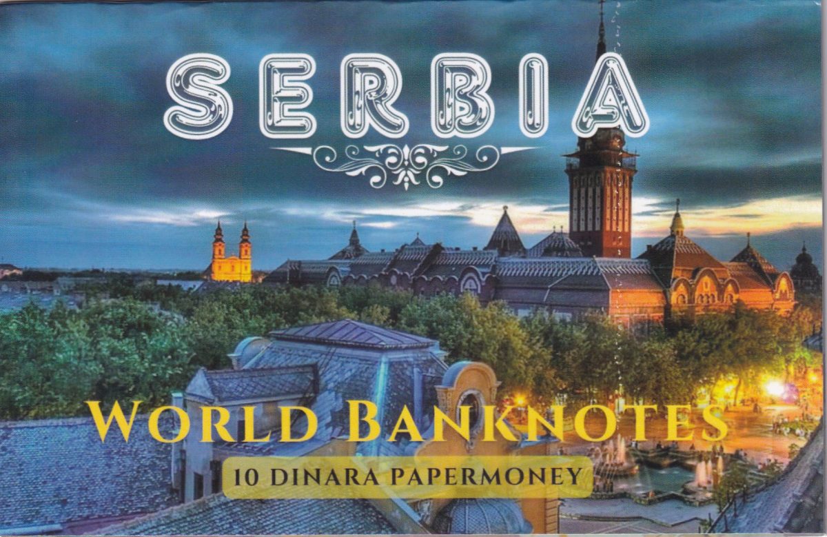 Serbia 10 Dinara UNC Note with Beautiful Packing