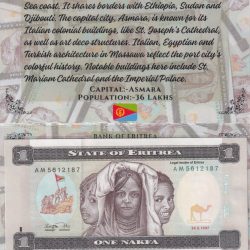 Eritrea 1 Nakfa UNC Note with Beautiful Packing