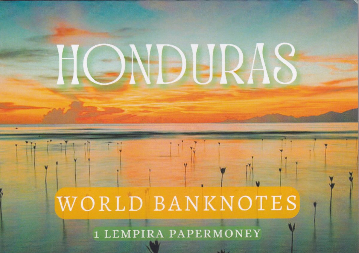 Honduras 1 Lempira UNC Note with Beautiful Packing