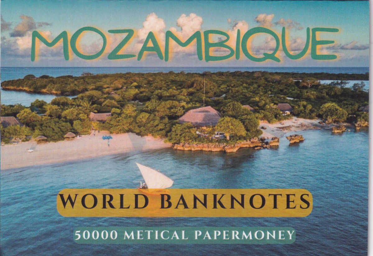 Mozambique 50000 Metical UNC Note with Beautiful Packing