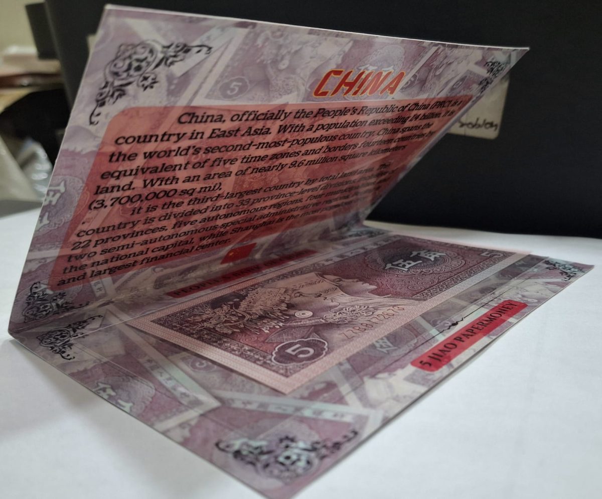 China 5 JIAO UNC Note with Beautiful Packing