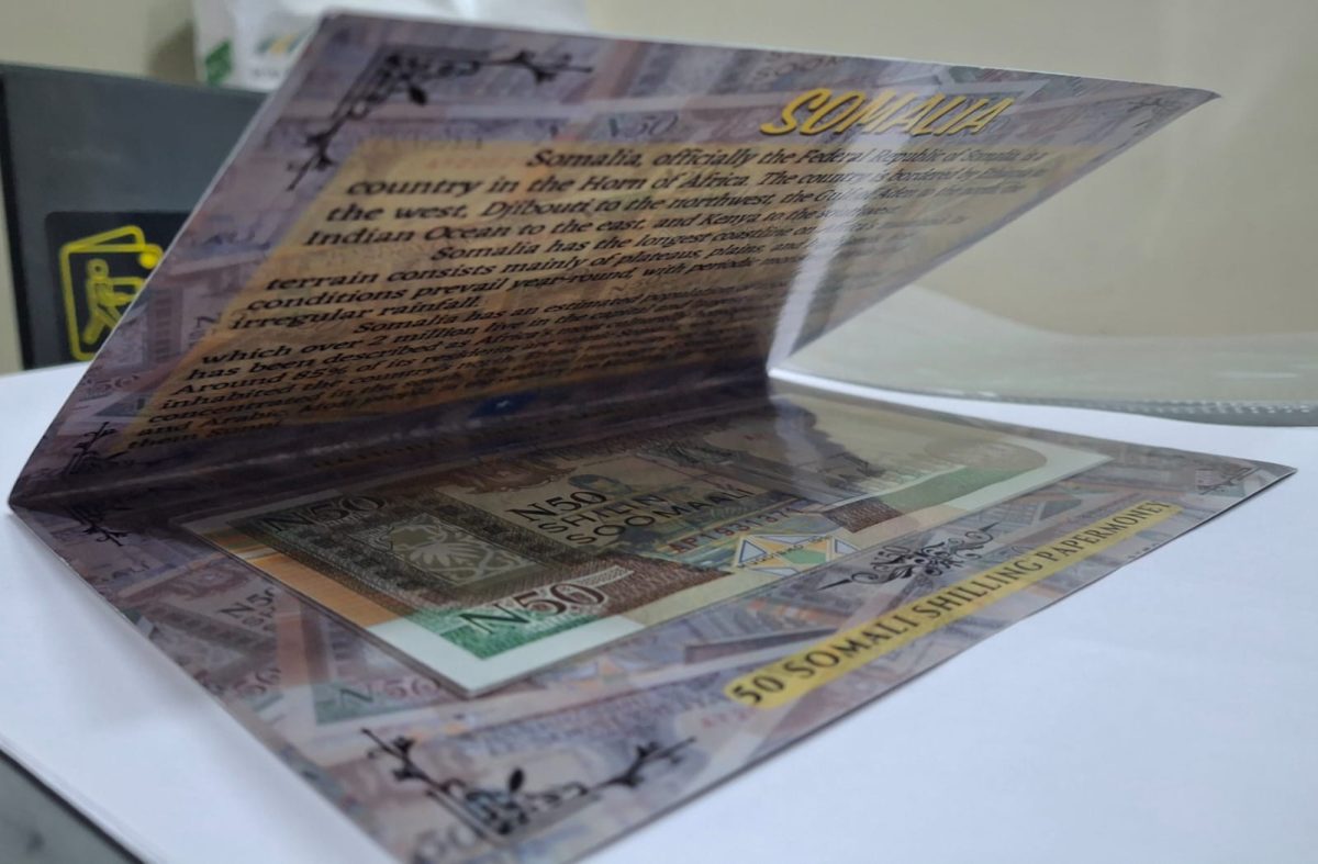 Somalia 50 Shilling UNC Note with Beautiful Packing