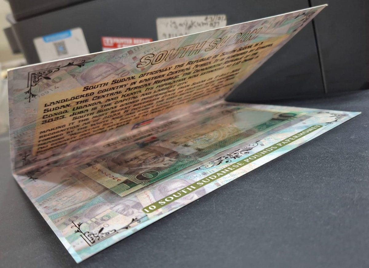 South Sudan 10 Sudanese Pounds UNC Note with Beautiful Packing