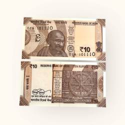 Rs 10 India Banknote Latest Issue Signed By Sanjay Malhotra Inset R Year 2025 Unique and Rare