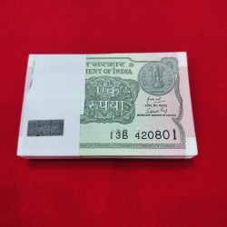 One Rupee Packet Starting 420 GEM UNC Condition Packet Serial No. 420801