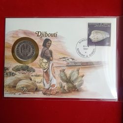 Rare Rare Rare 5 Francs Djibouti Land of France 1986 Bunc Condition Commarative Coin Stamp