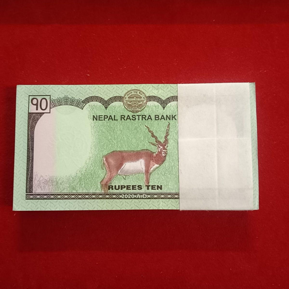 Rare Rare Ten Rupees Bundle Nepal Rastra Bank 2020 Year