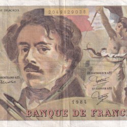 France 100 Francs rare lowest price note #b-2