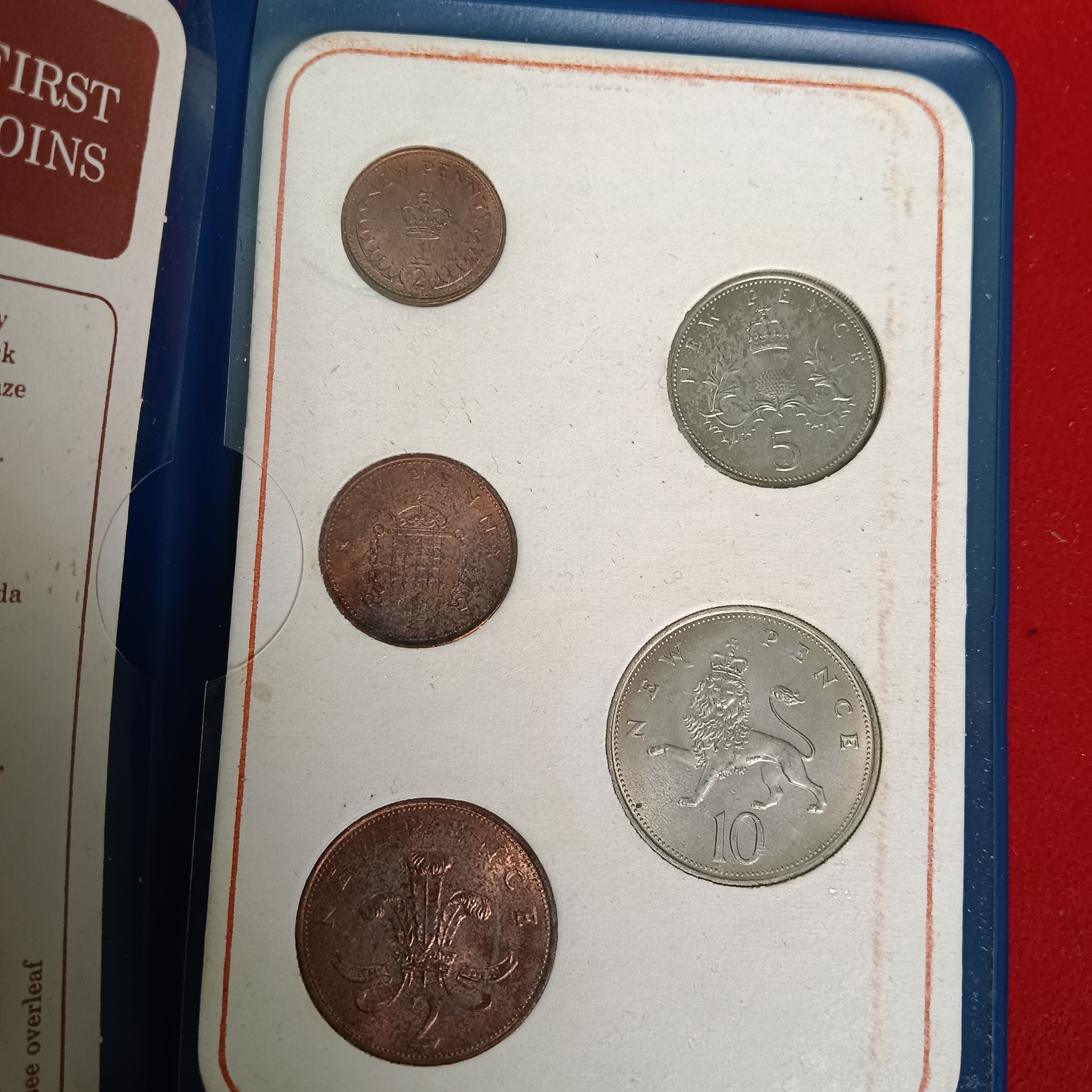 Extremely Rare Britain's First Decimal Coins 15 Th February 1971 Year Set The Royal Mint England