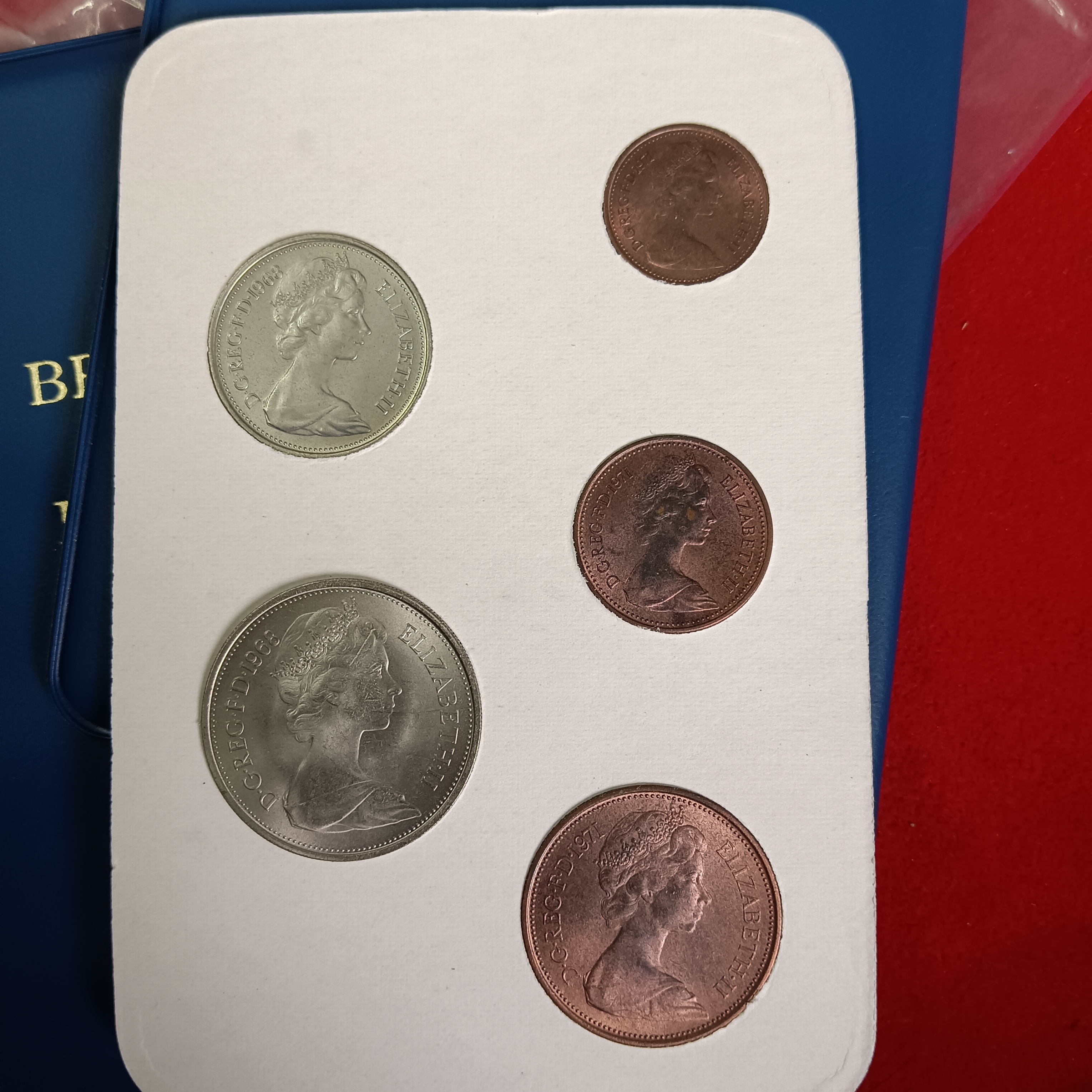 Extremely Rare Britain's First Decimal Coins 15 Th February 1971 Year Set The Royal Mint England