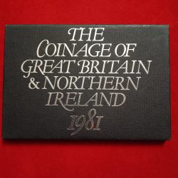 Extremely Rare The Coinage of Great Britain & Northern Ireland 1981 Year Proof Coin Set
