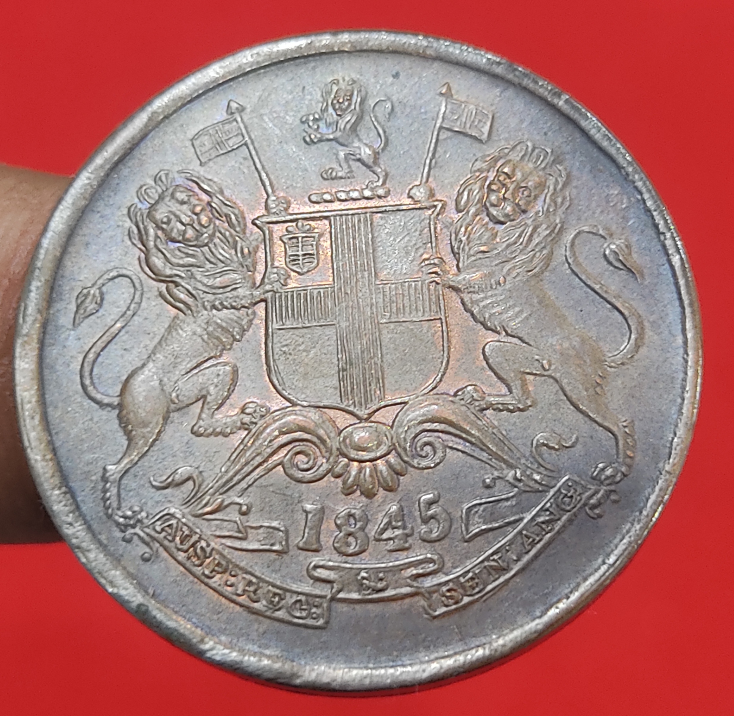 Half Anna East India Company Good Condition Year 1845