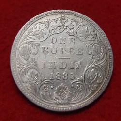 One Rupee Coin Silver Victoria Empress Bombay Mint Weight 11.66 GMS