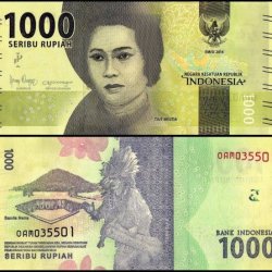 Indonesia 1000 Rupiah from 2016 and features Tjut Meutia World Banknote UNC Unique and rare