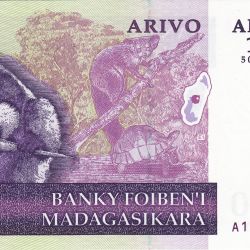 Madagascar 5000 Francs / 1000 Ariary World Banknote 2004 Issue Unique and Rare