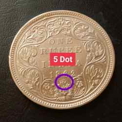 Victoria Queen 👑👑 Year. 1862 DOT Variety .......................... 1862+5=1867 year Weight 11.5 GM Original Gauarantee Excellent Condition Same and similar piece available