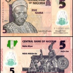 Nigeria 5 Naira polymer features Alhaji Sir Abubakar Tafawa Balewa World Banknote UNC Unique and rare