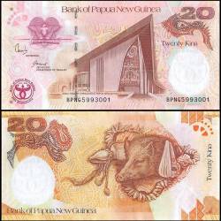 Papua New Guinea 20 Kina Banknote from 2008 UNC Unique and Rare