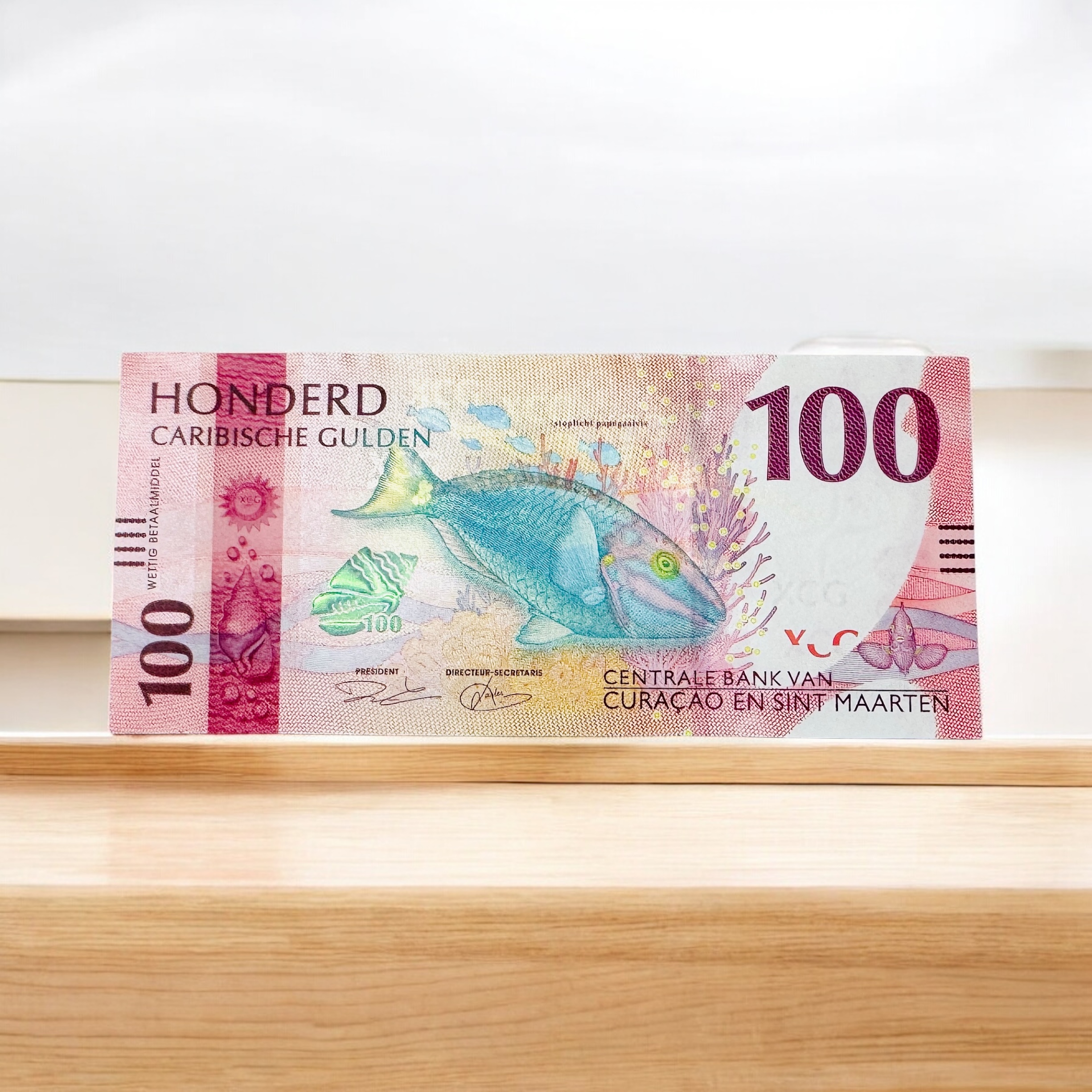 Curacao And Sint Maarten Netherlands Antilles 100 Caribbean Gulden Banknote 2025 P4 UNC Ending 786 Ultra Rare
