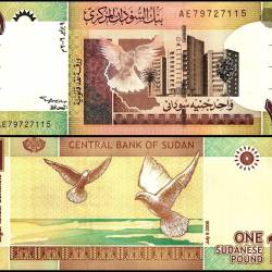 Sudan 1 Sudanese Pound World Banknote 2006 P64a1 UNC Unique and Rare