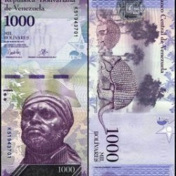 Venezuela 1000 Bolivar Fuerte from 2017 and features Pedro Camejo World Banknote UNC Unique and rare